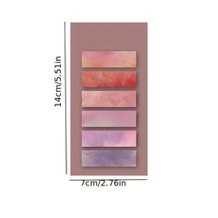 Gradient Sticky Notes for Students, Strong Adhesive Sticky Note Stickers