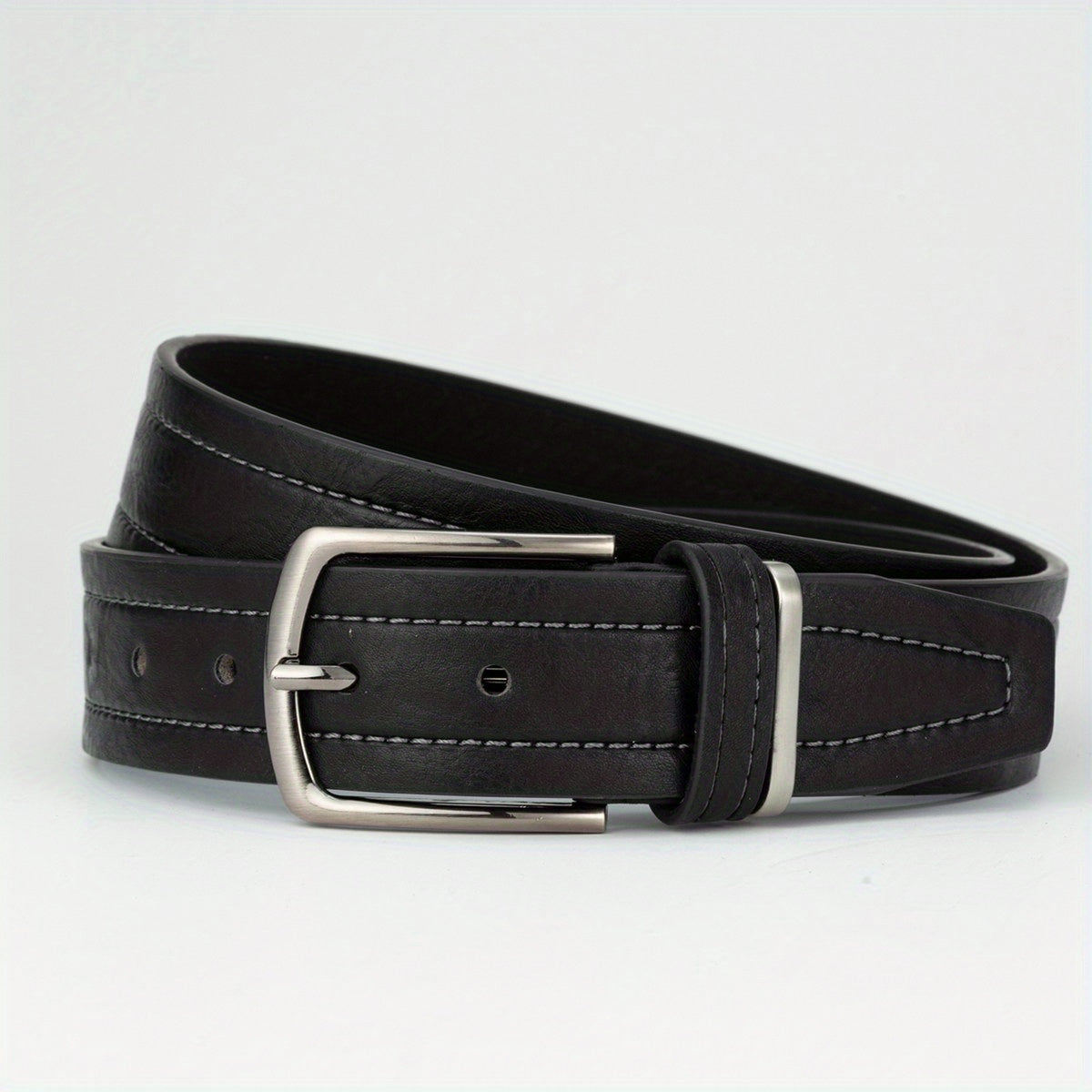 Men's Leather Belt Pin Buckle Belt Accessories