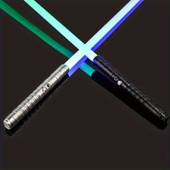 2 in 1 RGB Light Sabers with Metal Hilt 16 FX Silent & Flash Modes