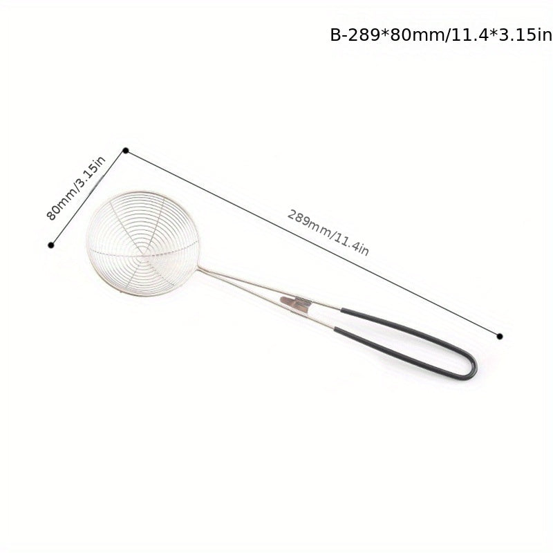 Stainless Steel Skimmer Ladle Long Handle Anti-scalding Hot Pot Filter Spoon