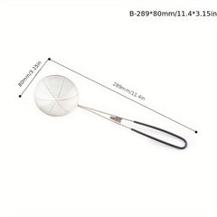 Stainless Steel Skimmer Ladle Long Handle Anti-scalding Hot Pot Filter Spoon