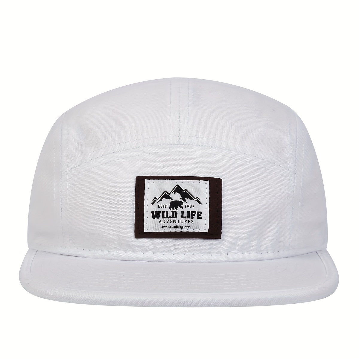 Wild Life Label Baseball Cap Solid Unisex Dad Hats
