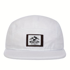 Wild Life Label Baseball Cap Solid Unisex Dad Hats