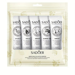 5 Pack Hand Cream Set Natural Plant Fragrance Moisturizing Travel Size