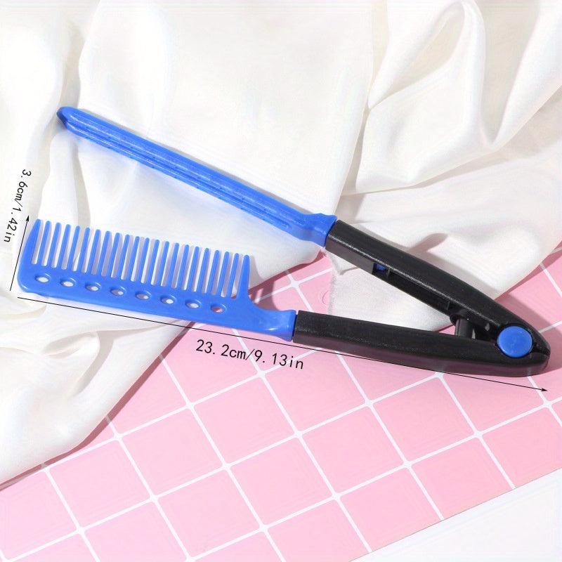 V Shaped Hair Straightening Comb DIY Hairdressing Beauty Tools