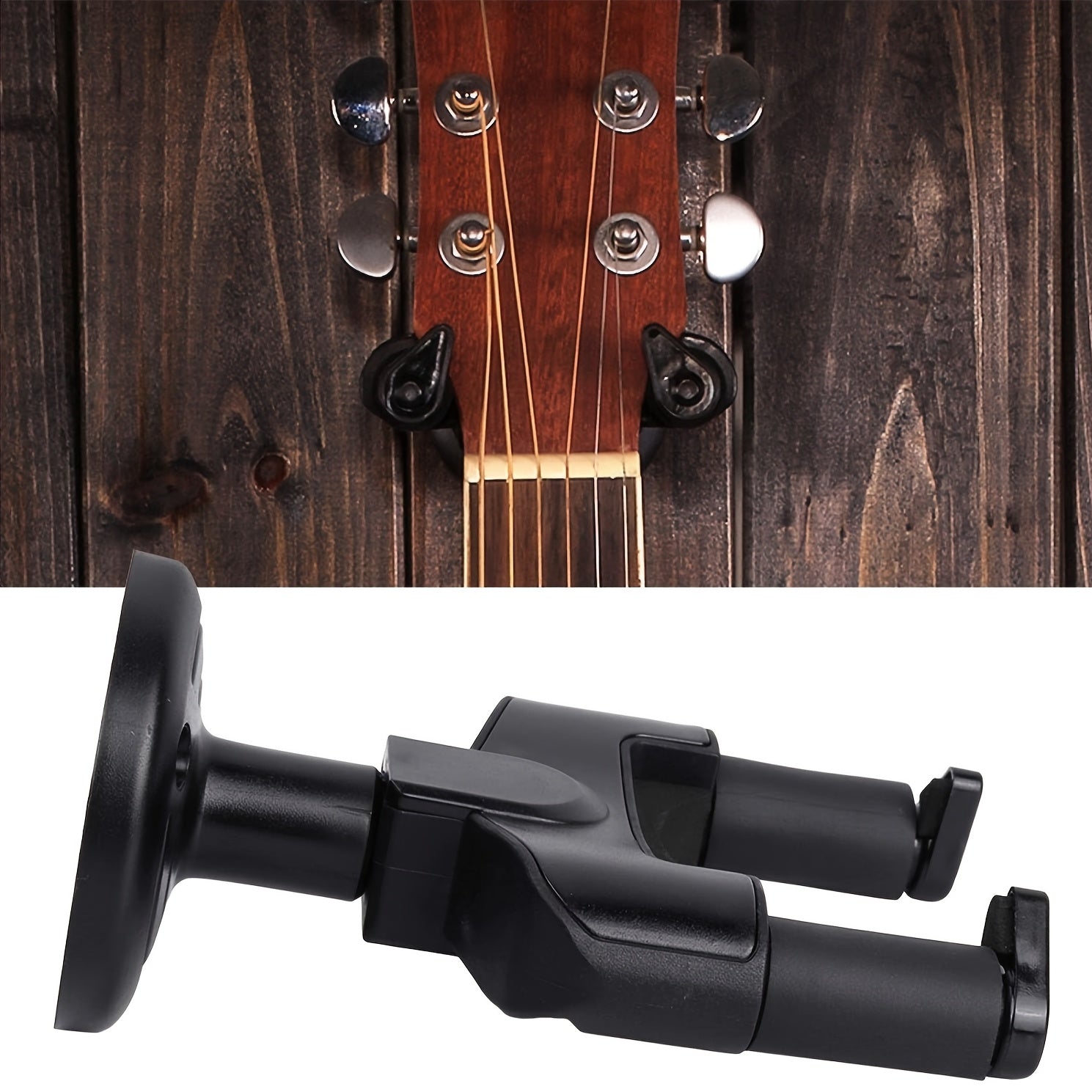 Stylish Mustache Wall Mount Guitar Hanger for High Guitars and Ukuleles