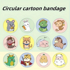 120 Mini Cartoon Vaccine Stickers