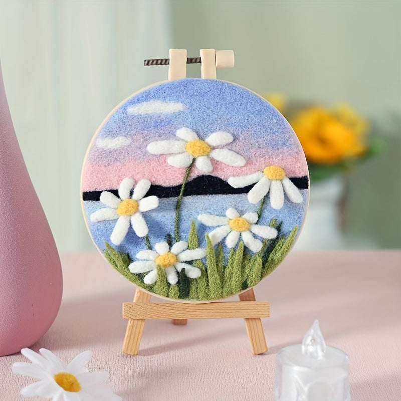 DIY Landscape Frame Painting Wool Felt Material Set