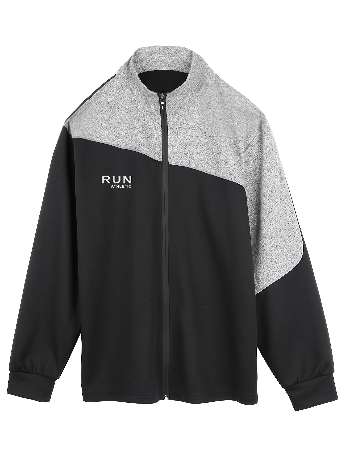 Men's Splicing Contrast Zipper Sports Jacket