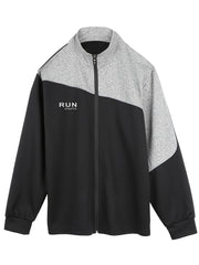 Men's Splicing Contrast Zipper Sports Jacket