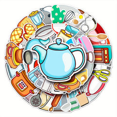 50 Fun Vinyl Stickers for Kitchenware & More