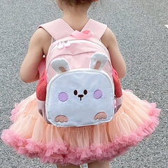 Kids Rabbit Embroidery Backpack Lightweight Bag