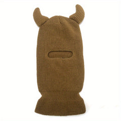 Monster Ears Ski Mask Balaclava Y2K Knit Hat
