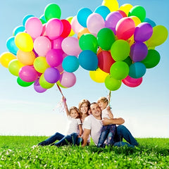 60 Pack Multicolor Latex Balloons Kids Birthday Party Assorted Rainbow Balloons