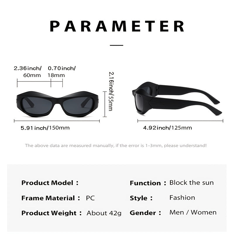 Futuristic Wrap Around Sunglasses for Women Unisex
