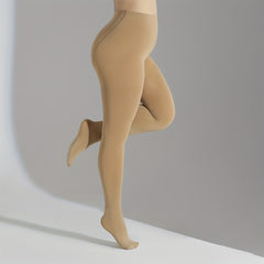  Solid High Rise Opaque Footed Tights