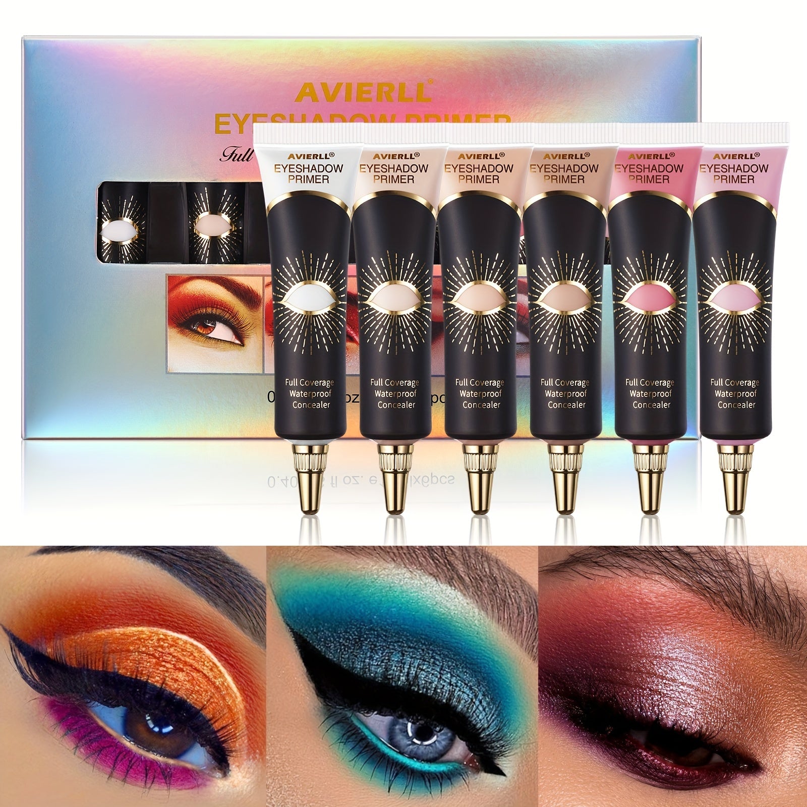 Eye Primer Set Long Lasting Waterproof Concealer for Eyeshadow Blush