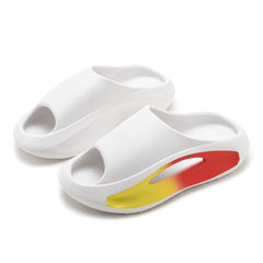 Unisex Open Toe Slides Durable Slip On Platform Shoes