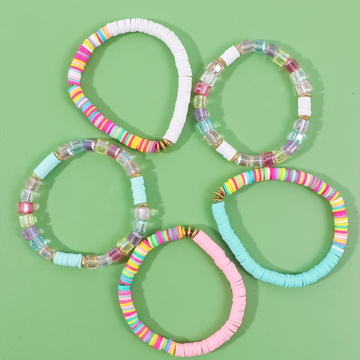 Makersland Soft Pottery Bracelet - Bright Colors for Everyday and Party