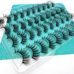 20 Pairs Fluffy Dramatic 3D Faux Mink Lashes for Stage