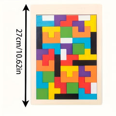 Wooden Building Blocks Puzzle Brain Flexibility Exercise Toy