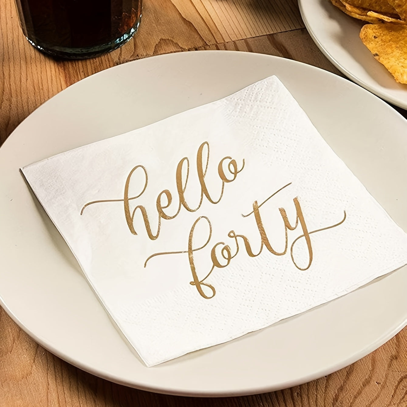 20pcs Disposable Alphabet Napkins for Party Supplies
