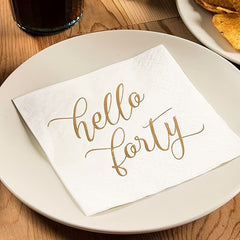 20pcs Disposable Alphabet Napkins for Party Supplies