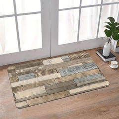Wood Print Floor Mat Modern Home Rug Indoor Carpet Non Slip Kitchen Mat
