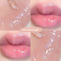 Honey Hydrating Lip Gloss with Glitter for Women - Gift and Lip Protection