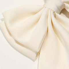 Large Satin Bow Hair Clip Duck Billed Clip