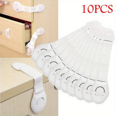 10pcs Kids Safety Cabinet Locks Baby Proof Security Protector