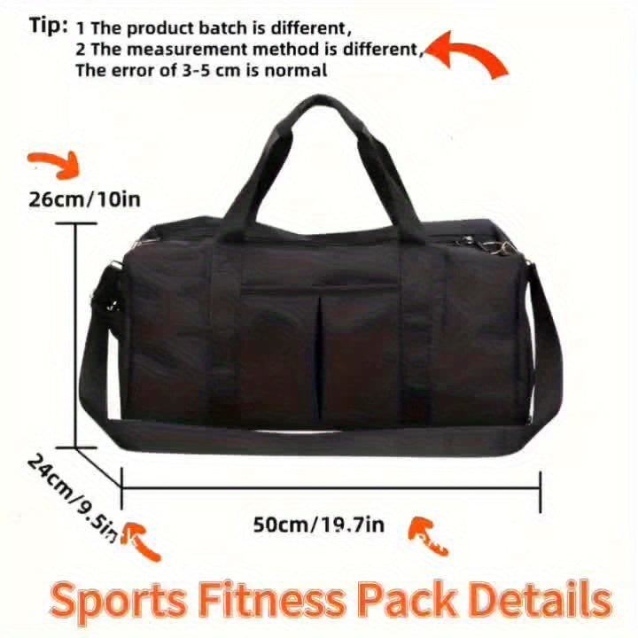 Large Capacity Sports Fitness Bag Lightweight Carry On Luggage Bag