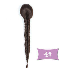 45 72 Cm Fishbone Ponytail Extensions Women Hairpieces Synthetic Ponytail