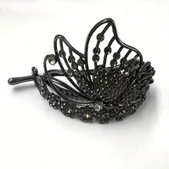 Rhinestone Flower Hair Claw Clip for Women Girls