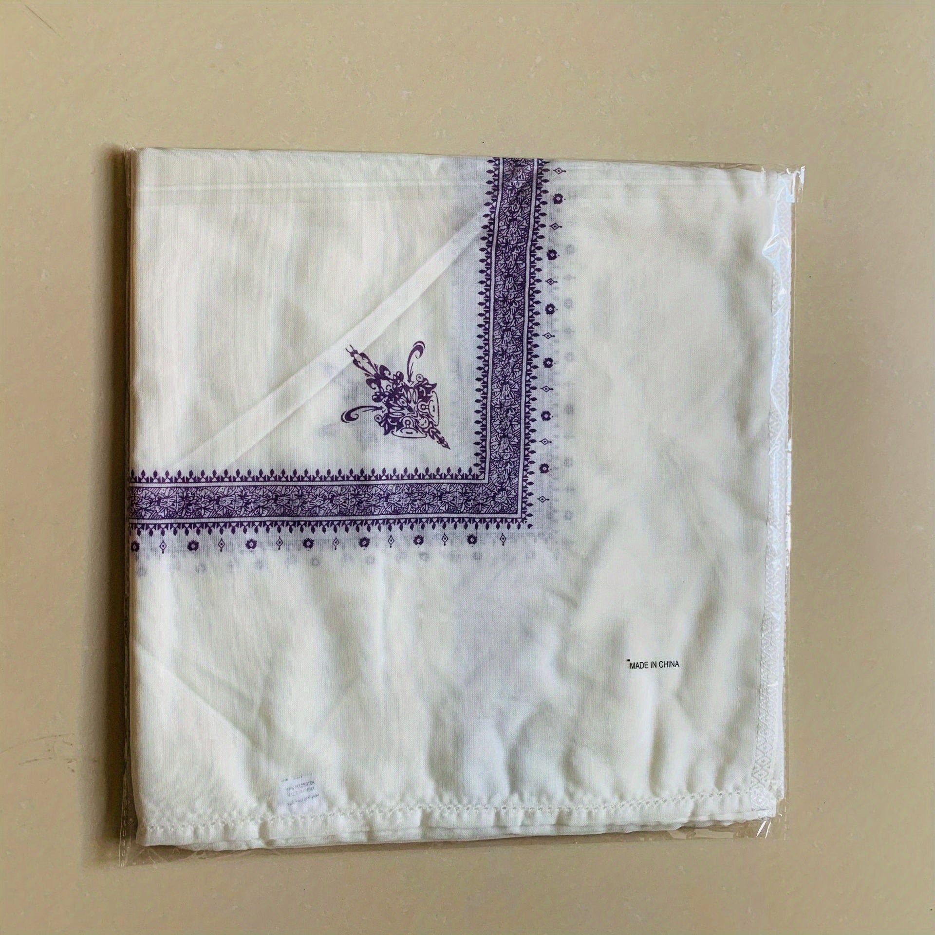 Men's Muslim Square Scarf Dubai Saudi Head Scarf
