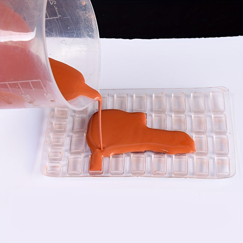 1pc Mini Brick Mold Cement Model Brick Red Pink Small Brick House Building
