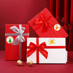 500pcs Christmas Gift Stickers Decoration Labeling Round Seal Stickers