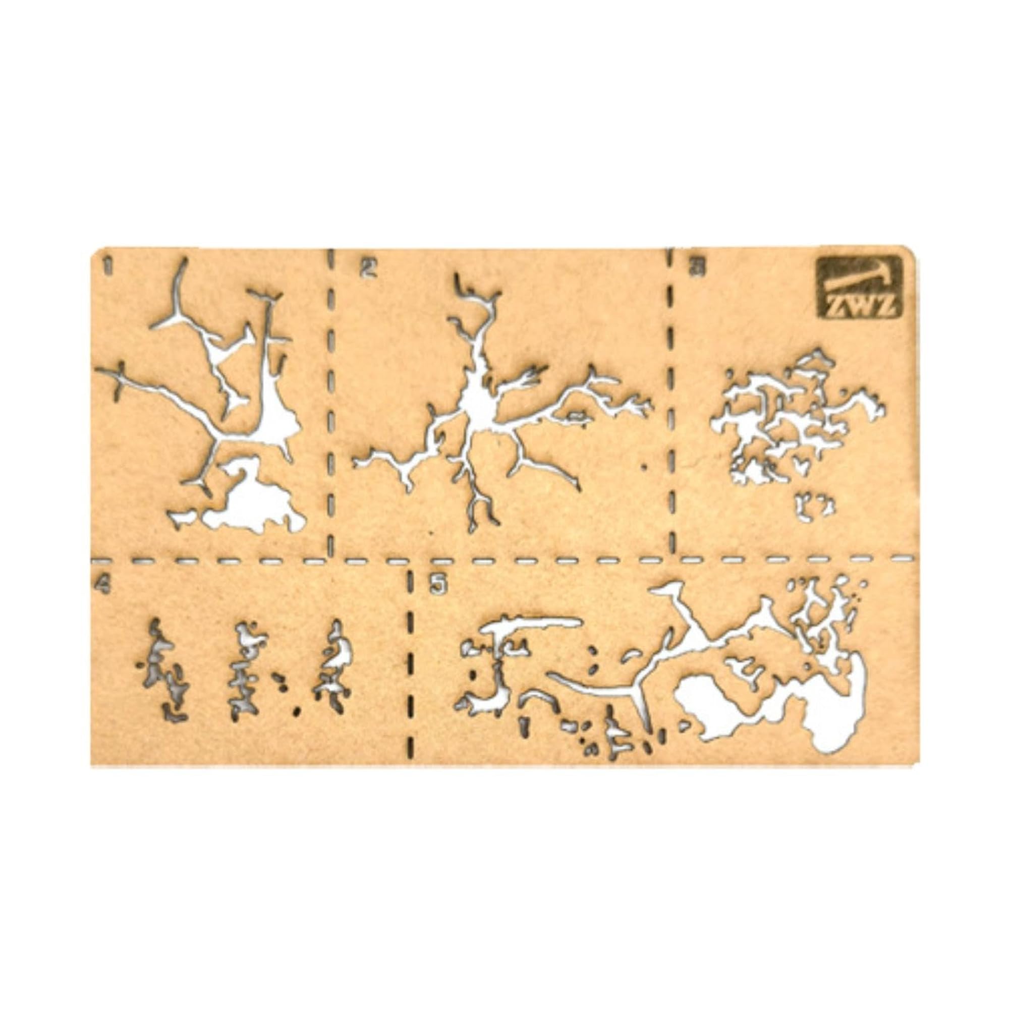 Graffiti Stencil Card Drawing Template for Fabric & Wood – CRAZE