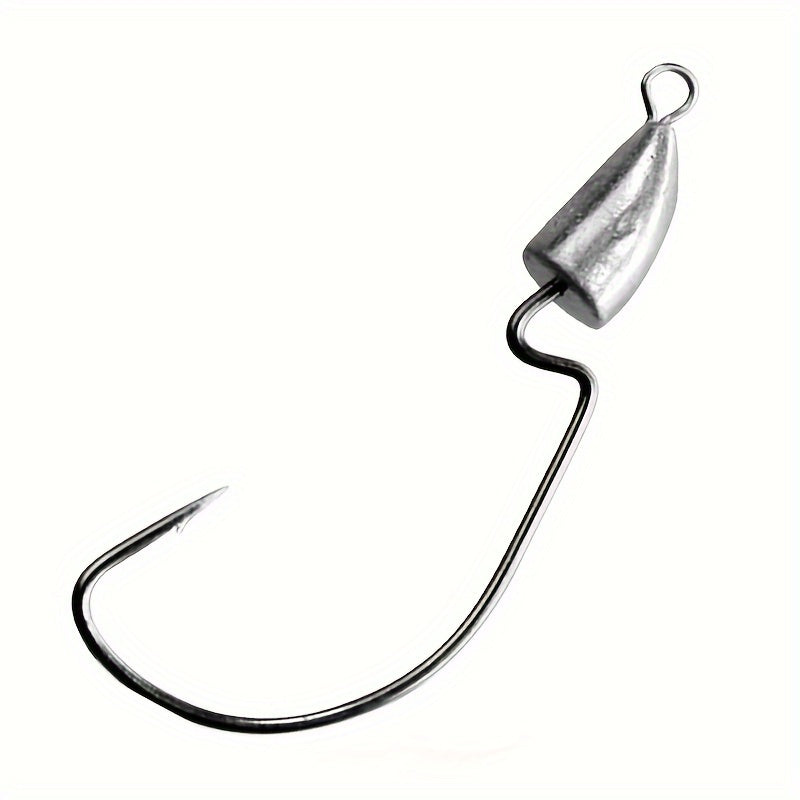 5pcs Bullet Lead Head Hooks Soft Worm Hooks