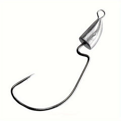 5pcs Bullet Lead Head Hooks Soft Worm Hooks
