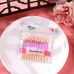 10pcs Sponge Eyeshadow Applicators Double Sided Makeup Applicator