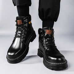Men's High Cut Lace Boots for Winter