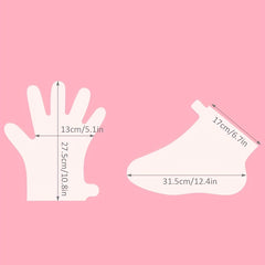 100pcs Disposable Hand & Foot Mask Gloves/Covers Combo