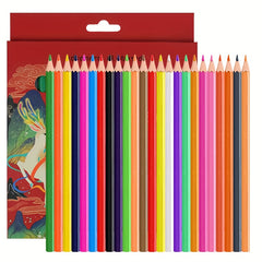 12 24pcs Artistic Drawing Pencils Set Vibrant Colors