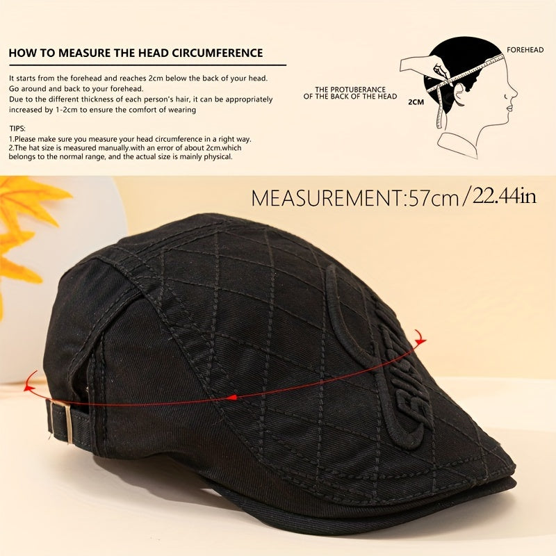Breathable Summer Adjustable Beret Cap Newsboy Cap For Men Women