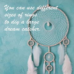 2pcs Metal Dream Catcher Steel Craft Floral Hoop - Three Sizes