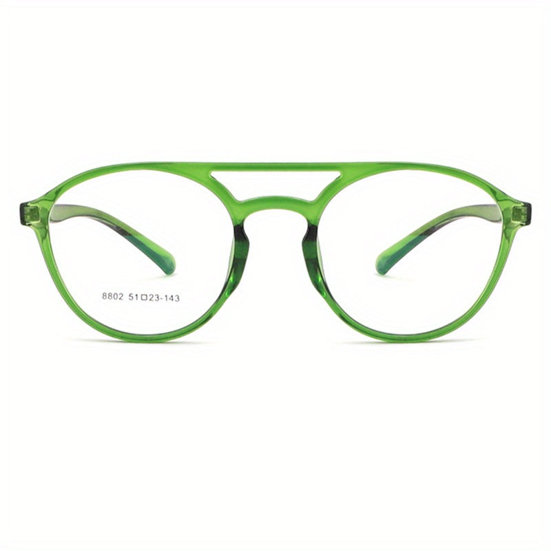 Unisex Round Anti Blue Light Computer Glasses + Case