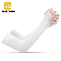 NAIYONG Compression Cooling Sleeves UV Protection Sunscreen Thumbless Cuffs