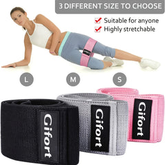 3pcs Non Slip Resistance Band for Leg and Butt Workouts