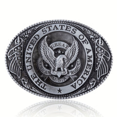 Eagle Flag Belt Buckle Men's Novelty Denim Buckle